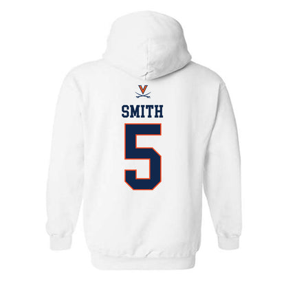 Virginia - NCAA Women's Basketball : Sa'Myah Smith - Replica Shersey Hooded Sweatshirt-1