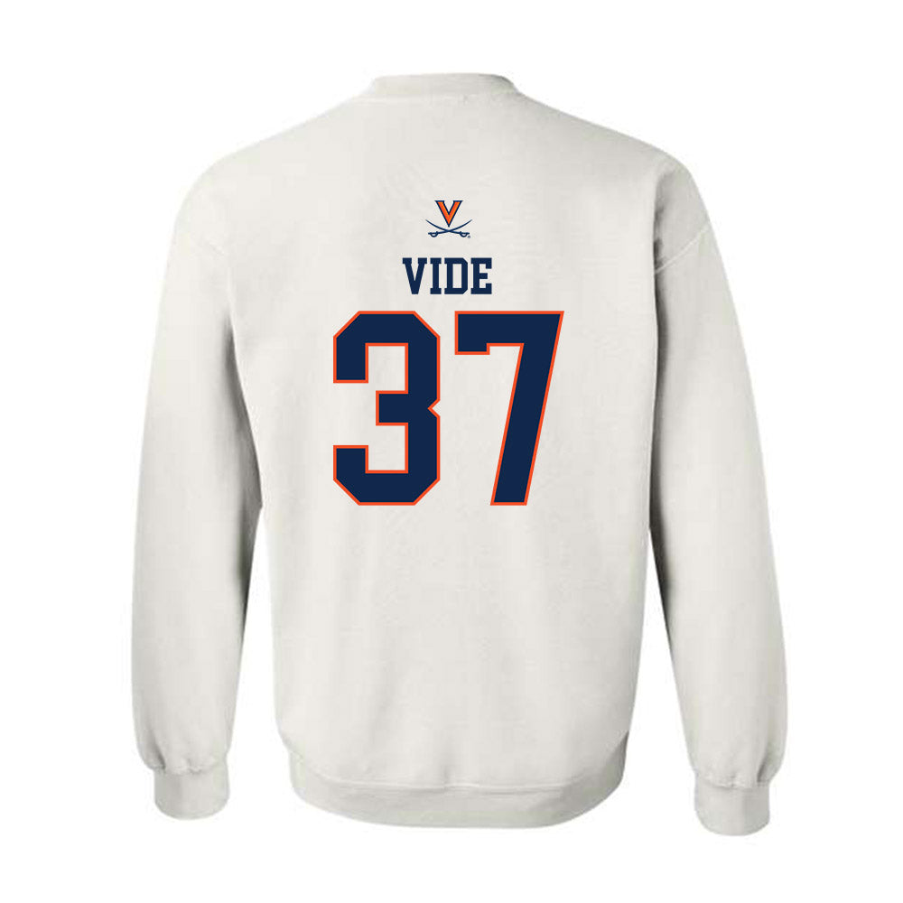 Virginia - NCAA Men's Basketball : Jan Vide - Replica Shersey Crewneck Sweatshirt-1