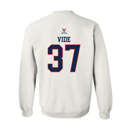 Virginia - NCAA Men's Basketball : Jan Vide - Replica Shersey Crewneck Sweatshirt-1