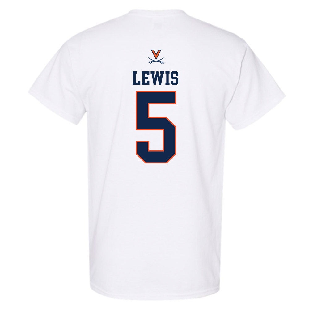 Virginia - NCAA Men's Basketball : Sam Lewis - Replica Shersey T-Shirt-1