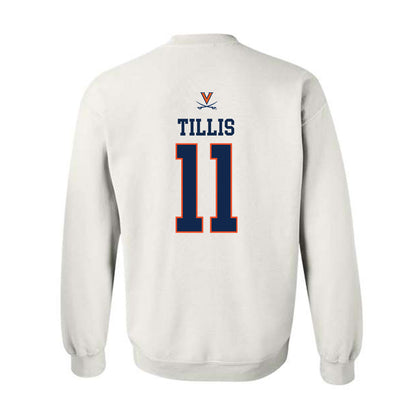 Virginia - NCAA Men's Basketball : Devin Tillis - Replica Shersey Crewneck Sweatshirt-1
