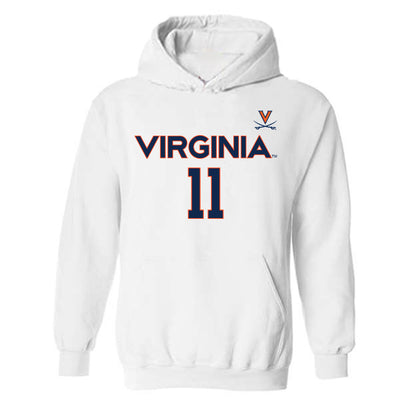 Virginia - NCAA Men's Basketball : Devin Tillis - Replica Shersey Hooded Sweatshirt-0