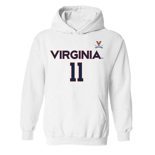 Virginia - NCAA Men's Basketball : Devin Tillis - Replica Shersey Hooded Sweatshirt-0