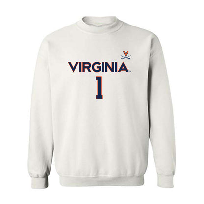 Virginia - NCAA Men's Basketball : Malik Thomas - Replica Shersey Crewneck Sweatshirt-0