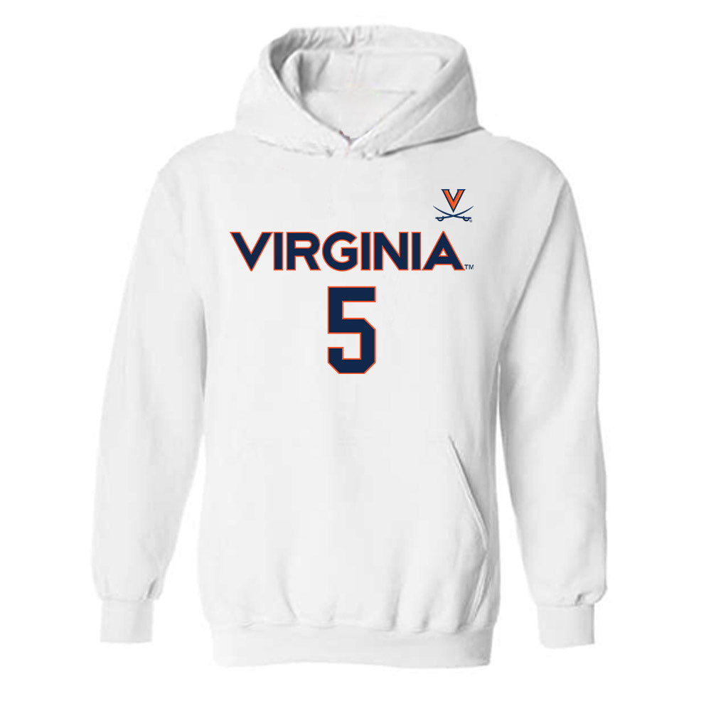 Virginia - NCAA Men's Basketball : Sam Lewis - Replica Shersey Hooded Sweatshirt-0