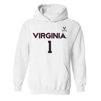 Virginia - NCAA Men's Basketball : Malik Thomas - Replica Shersey Hooded Sweatshirt-0