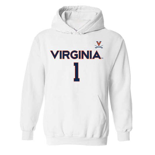 Virginia - NCAA Men's Basketball : Malik Thomas - Replica Shersey Hooded Sweatshirt-0