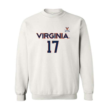 Virginia - NCAA Men's Basketball : Johann Grunloh - Replica Shersey Crewneck Sweatshirt-0