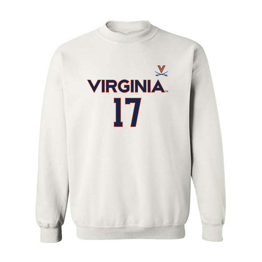 Virginia - NCAA Men's Basketball : Johann Grunloh - Replica Shersey Crewneck Sweatshirt-0