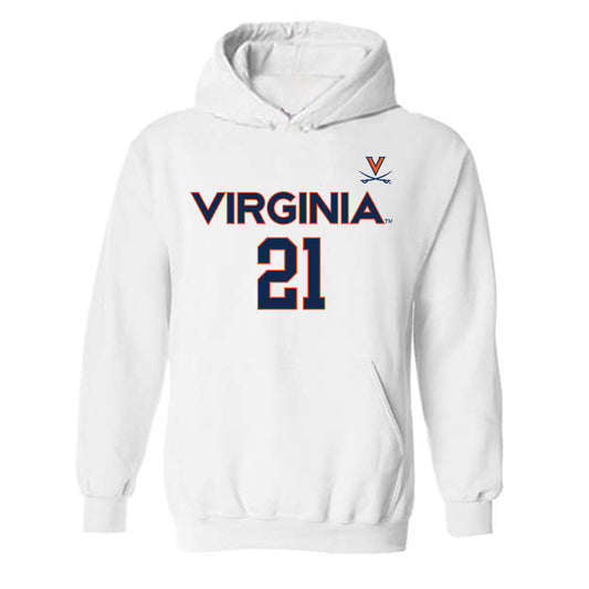 Virginia - NCAA Men's Basketball : Silas Barksdale - Replica Shersey Hooded Sweatshirt-0
