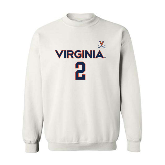 Virginia - NCAA Women's Basketball : Raiane Dos Santos - Replica Shersey Crewneck Sweatshirt-0