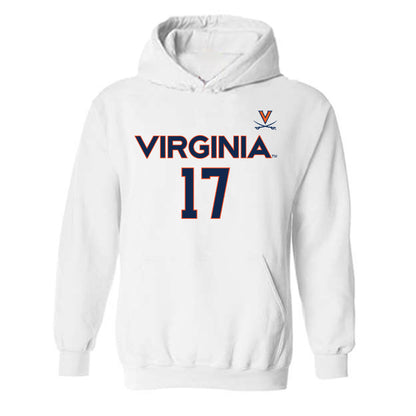 Virginia - NCAA Men's Basketball : Johann Grunloh - Replica Shersey Hooded Sweatshirt-0