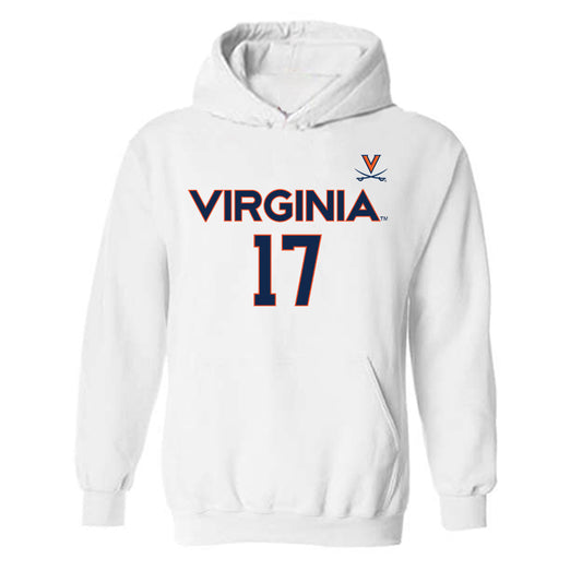 Virginia - NCAA Men's Basketball : Johann Grunloh - Replica Shersey Hooded Sweatshirt-0