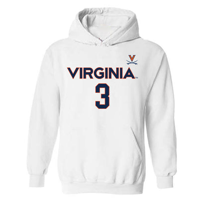 Virginia - NCAA Women's Basketball : Gabrielle White - Replica Shersey Hooded Sweatshirt-0