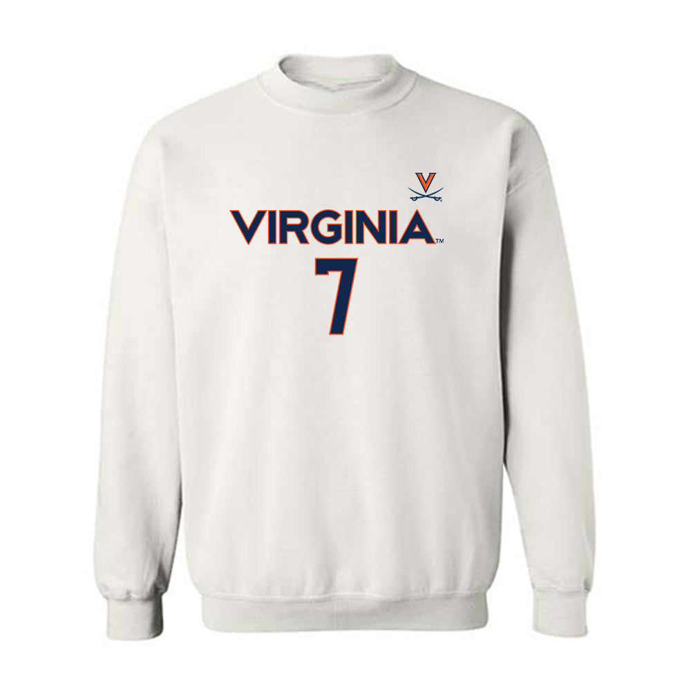 Virginia - NCAA Men's Basketball : Martin Carrere - Replica Shersey Crewneck Sweatshirt-0