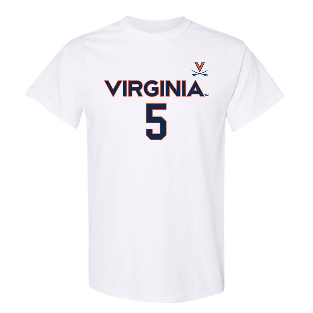 Virginia - NCAA Men's Basketball : Sam Lewis - Replica Shersey T-Shirt-0