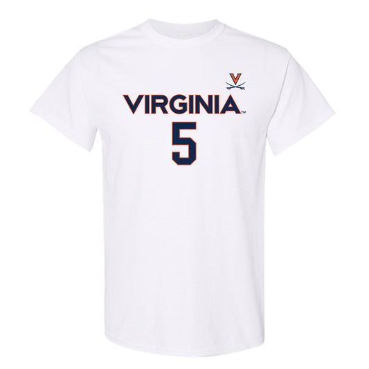Virginia - NCAA Men's Basketball : Sam Lewis - Replica Shersey T-Shirt-0