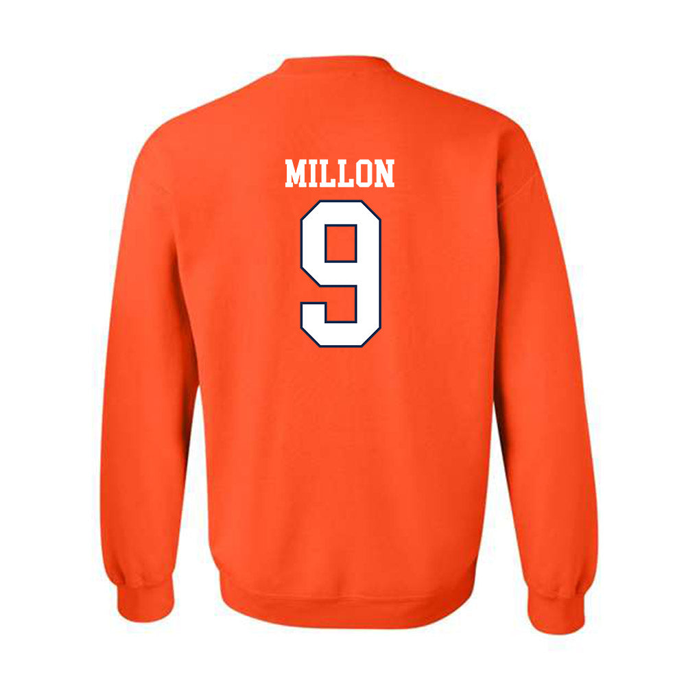 Virginia - NCAA Men's Lacrosse : McCabe Millon - Replica Shersey Crewneck Sweatshirt-1