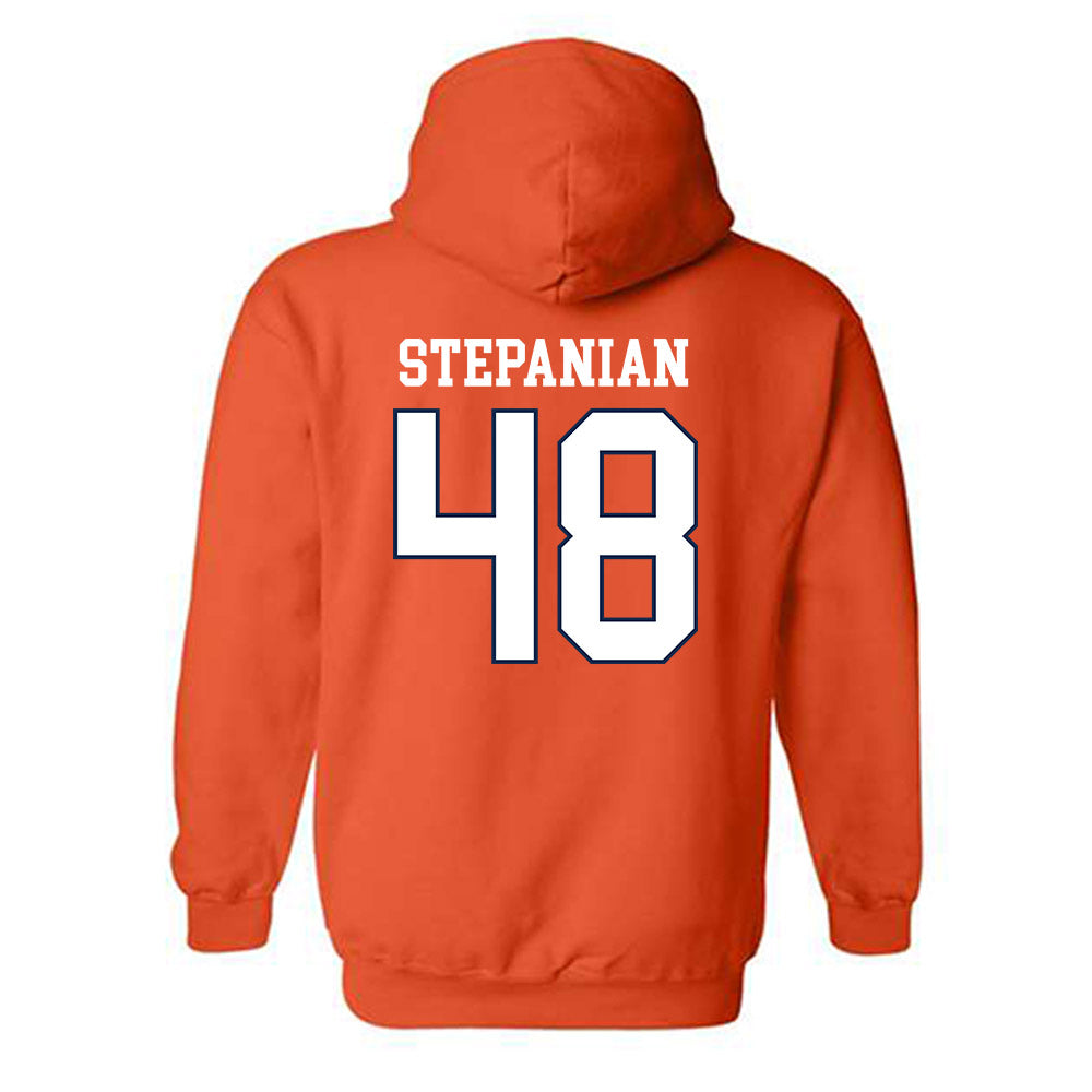 Virginia - NCAA Men's Lacrosse : John "Reese" Stepanian - Replica Shersey Hooded Sweatshirt-1