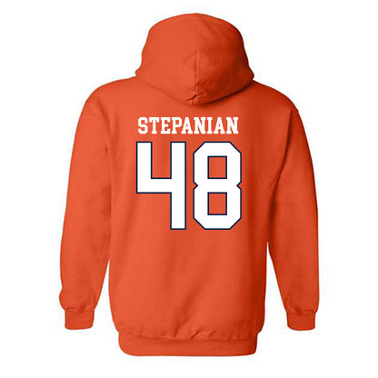 Virginia - NCAA Men's Lacrosse : John "Reese" Stepanian - Replica Shersey Hooded Sweatshirt-1