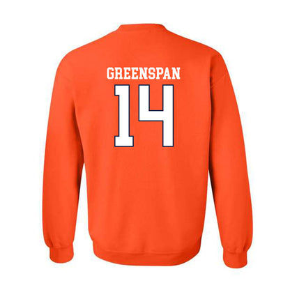 Virginia - NCAA Men's Lacrosse : Andrew Greenspan - Replica Shersey Crewneck Sweatshirt-1