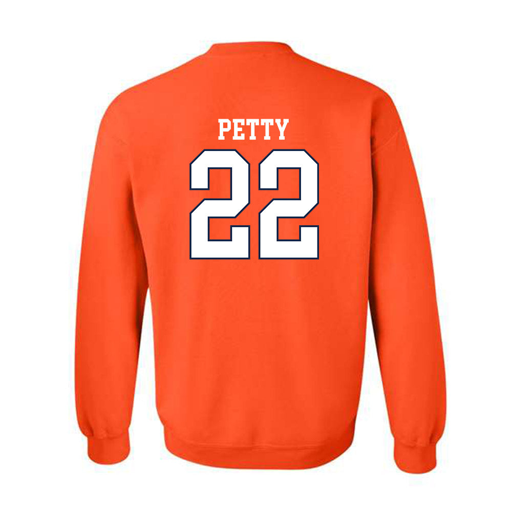 Virginia - NCAA Men's Lacrosse : Elijah Petty - Replica Shersey Crewneck Sweatshirt-1