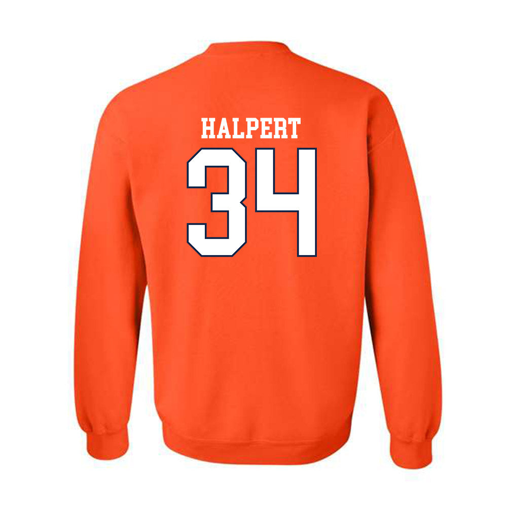 Virginia - NCAA Men's Lacrosse : Charlie Halpert - Replica Shersey Crewneck Sweatshirt-1