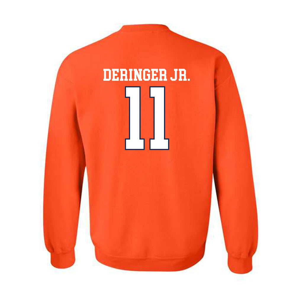 Virginia - NCAA Men's Lacrosse : James Deringer Jr. - Replica Shersey Crewneck Sweatshirt-1