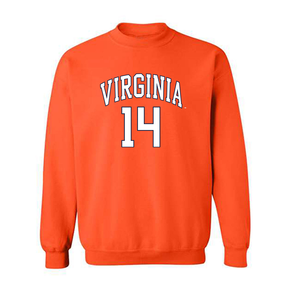 Virginia - NCAA Men's Lacrosse : Andrew Greenspan - Replica Shersey Crewneck Sweatshirt-0