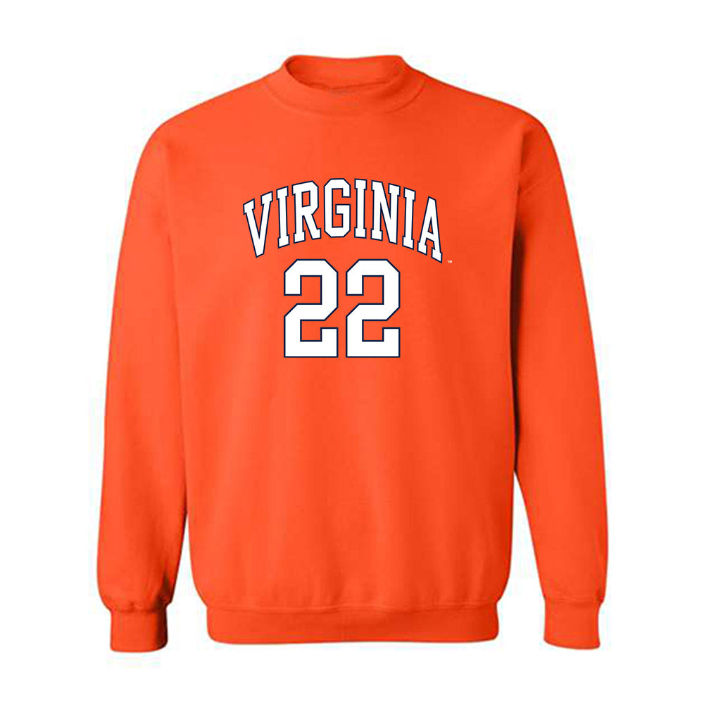 Virginia - NCAA Men's Lacrosse : Elijah Petty - Replica Shersey Crewneck Sweatshirt-0