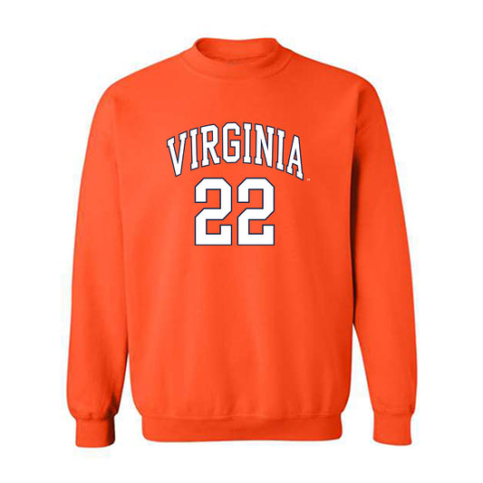 Virginia - NCAA Men's Lacrosse : Elijah Petty - Replica Shersey Crewneck Sweatshirt-0