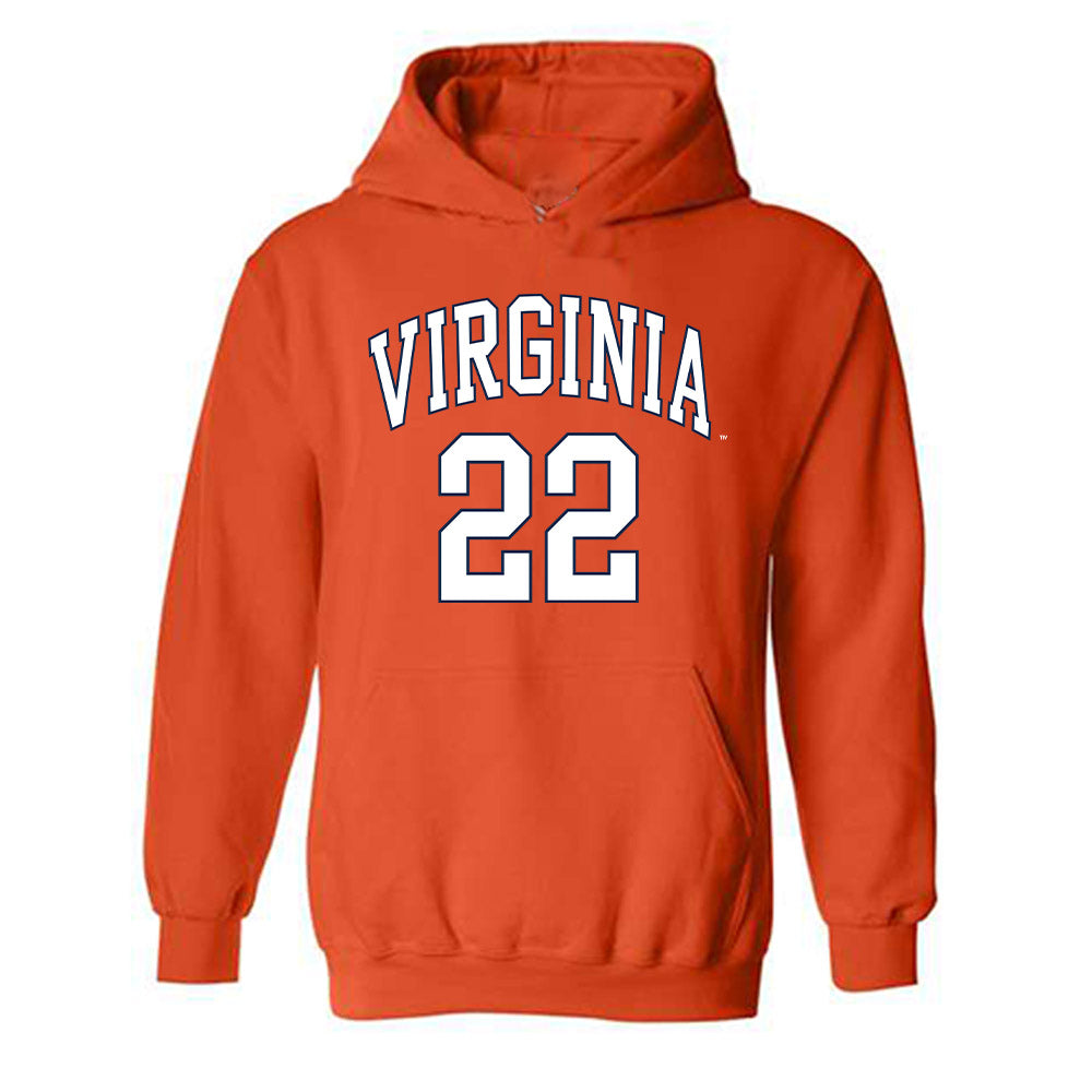 Virginia - NCAA Men's Lacrosse : Elijah Petty - Replica Shersey Hooded Sweatshirt-0