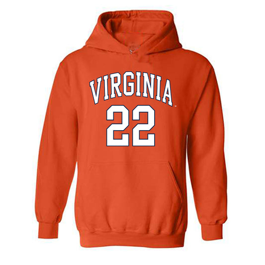 Virginia - NCAA Men's Lacrosse : Elijah Petty - Replica Shersey Hooded Sweatshirt-0