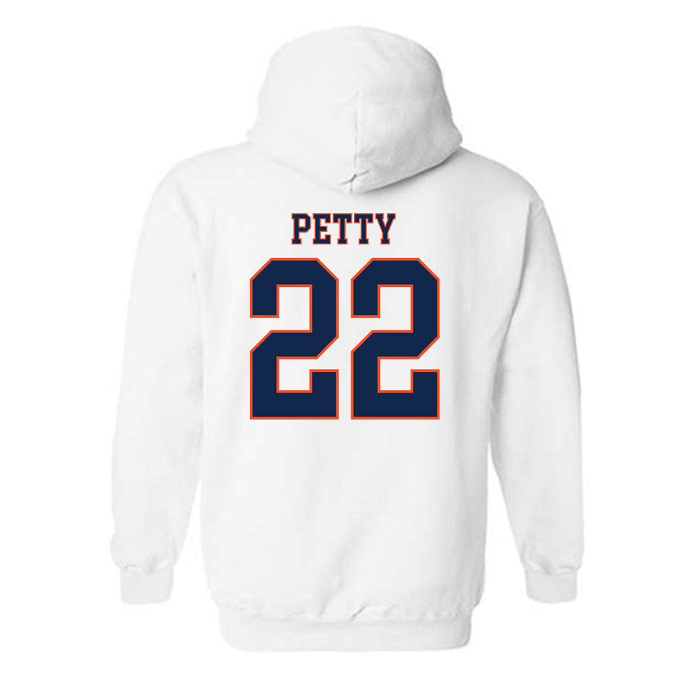 Virginia - NCAA Men's Lacrosse : Elijah Petty - Replica Shersey Hooded Sweatshirt-1