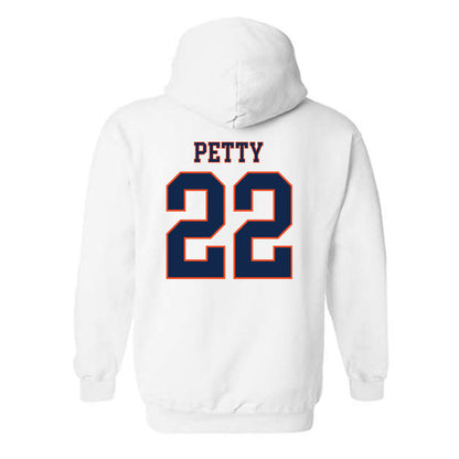 Virginia - NCAA Men's Lacrosse : Elijah Petty - Replica Shersey Hooded Sweatshirt-1