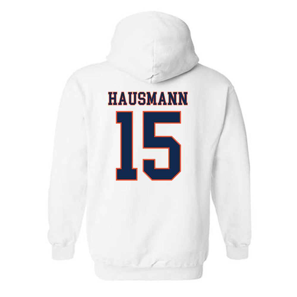 Virginia - NCAA Men's Lacrosse : Hudson Hausmann - Replica Shersey Hooded Sweatshirt-1