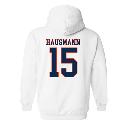 Virginia - NCAA Men's Lacrosse : Hudson Hausmann - Replica Shersey Hooded Sweatshirt-1