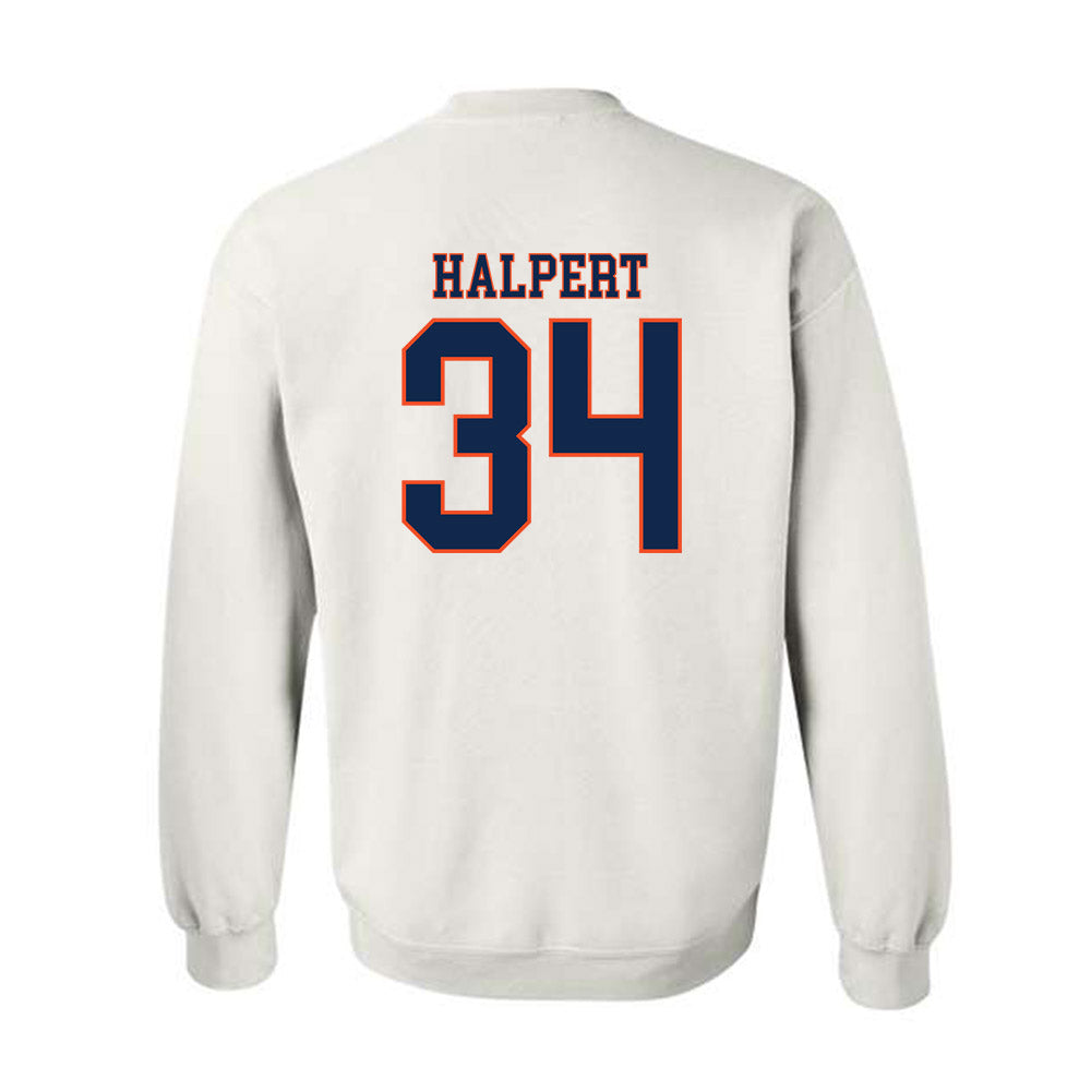 Virginia - NCAA Men's Lacrosse : Charlie Halpert - Replica Shersey Crewneck Sweatshirt-1