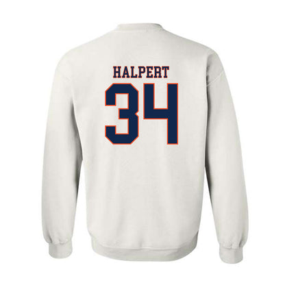Virginia - NCAA Men's Lacrosse : Charlie Halpert - Replica Shersey Crewneck Sweatshirt-1