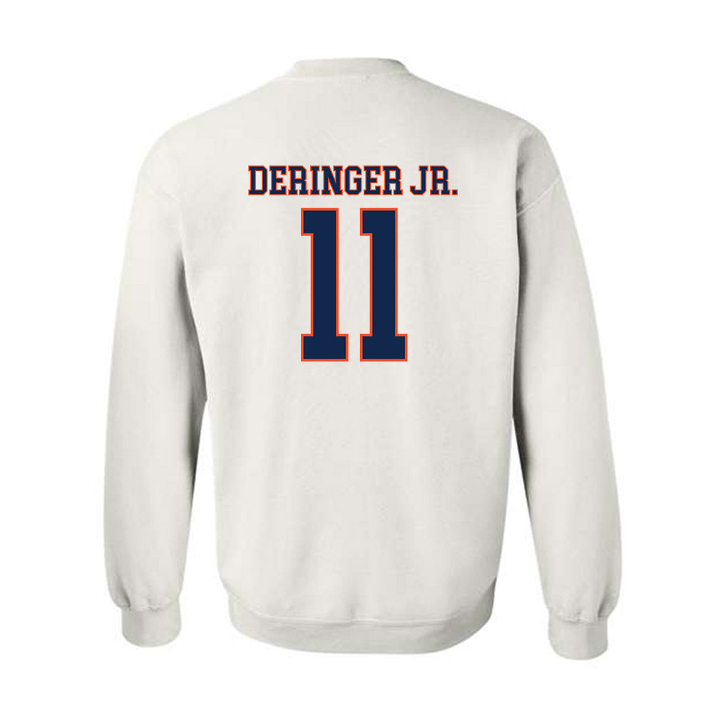 Virginia - NCAA Men's Lacrosse : James Deringer Jr. - Replica Shersey Crewneck Sweatshirt-1