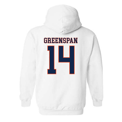 Virginia - NCAA Men's Lacrosse : Andrew Greenspan - Replica Shersey Hooded Sweatshirt-1