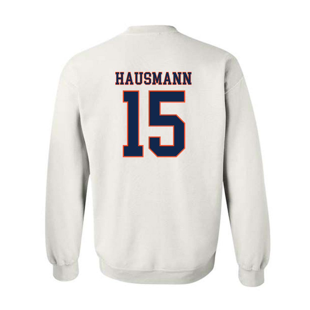 Virginia - NCAA Men's Lacrosse : Hudson Hausmann - Replica Shersey Crewneck Sweatshirt-1