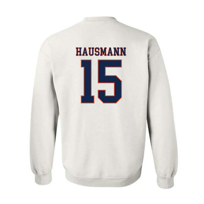 Virginia - NCAA Men's Lacrosse : Hudson Hausmann - Replica Shersey Crewneck Sweatshirt-1