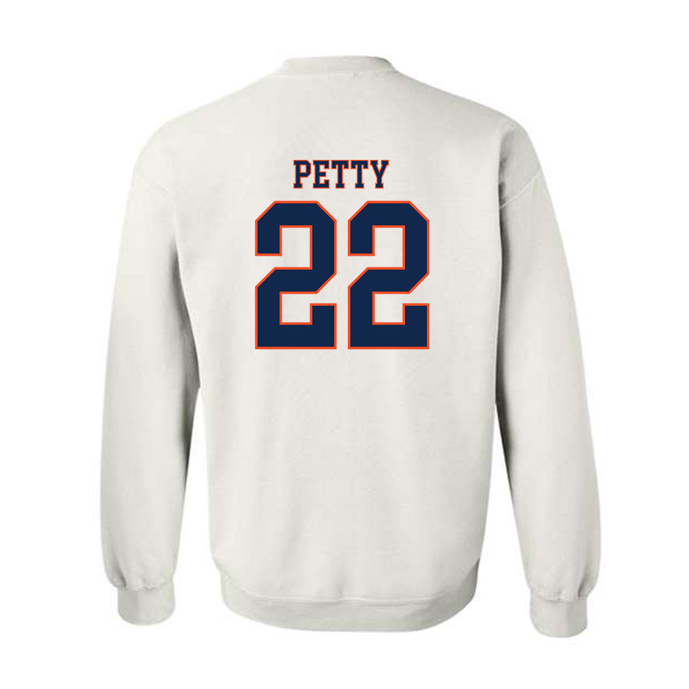 Virginia - NCAA Men's Lacrosse : Elijah Petty - Replica Shersey Crewneck Sweatshirt-1