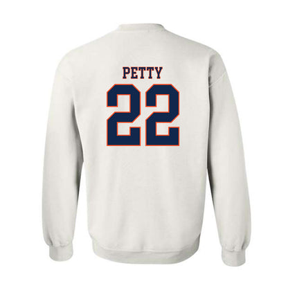 Virginia - NCAA Men's Lacrosse : Elijah Petty - Replica Shersey Crewneck Sweatshirt-1