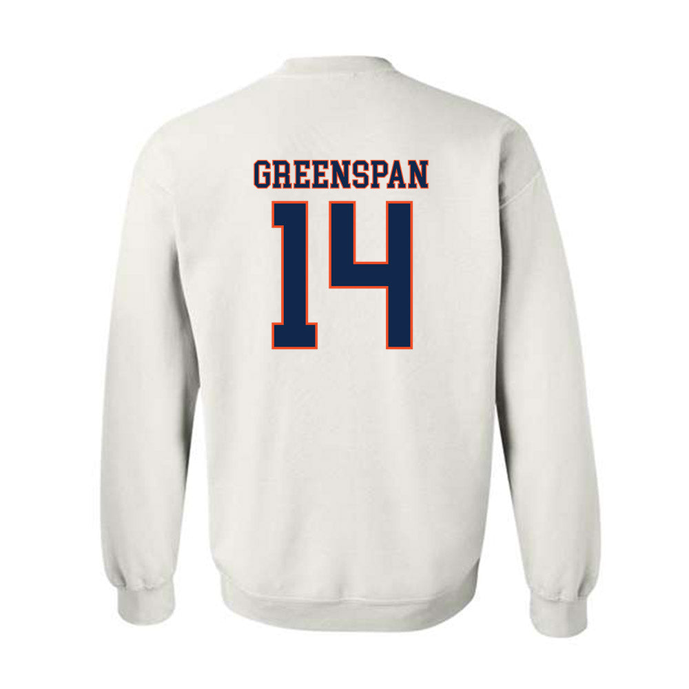 Virginia - NCAA Men's Lacrosse : Andrew Greenspan - Replica Shersey Crewneck Sweatshirt-1