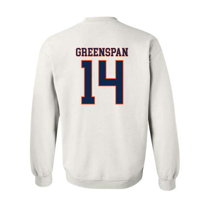 Virginia - NCAA Men's Lacrosse : Andrew Greenspan - Replica Shersey Crewneck Sweatshirt-1