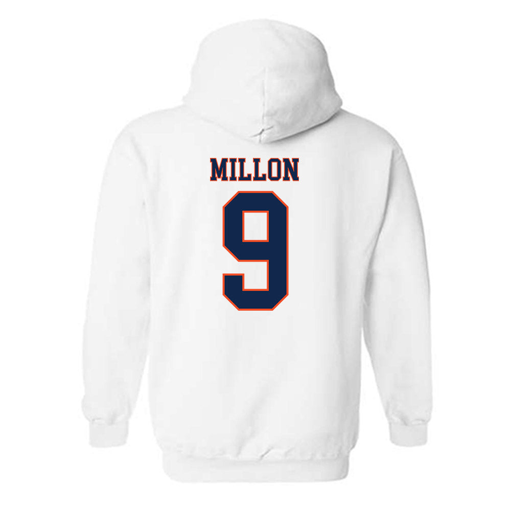 Virginia - NCAA Men's Lacrosse : McCabe Millon - Replica Shersey Hooded Sweatshirt-1