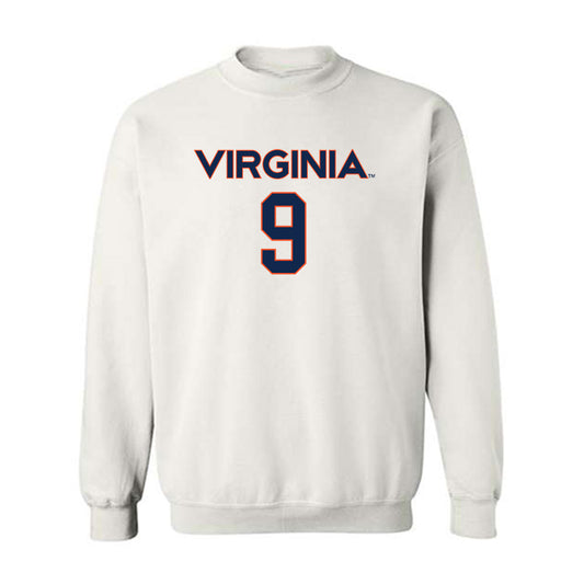 Virginia - NCAA Men's Lacrosse : McCabe Millon - Replica Shersey Crewneck Sweatshirt-0