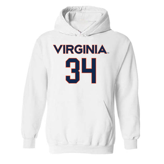 Virginia - NCAA Men's Lacrosse : Charlie Halpert - Replica Shersey Hooded Sweatshirt-0
